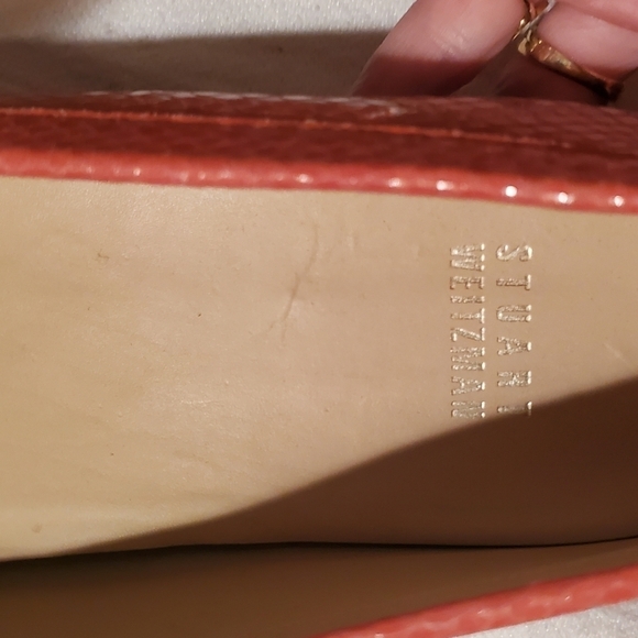 Stuart Weizmann Multicolor Python Embossed‎ Leather Buckle Detail Sz 10 Loafers - Picture 2 of 11